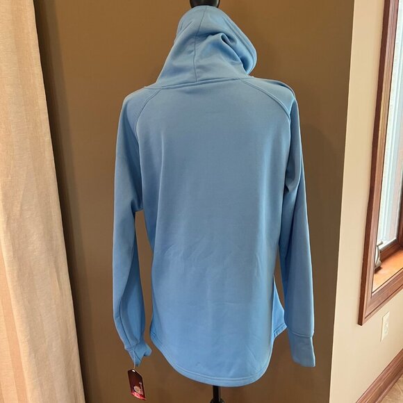NWT Carolina Tar Heel Women's Blue Cowl Neck Sweatshirt by Colosseum, Size XL - Picture 5 of 11